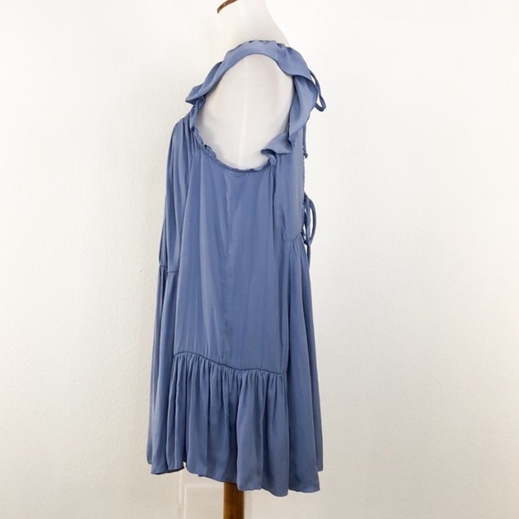 NWT Free People Want Your Love Slip in Vintage Blue - Picture 6 of 13